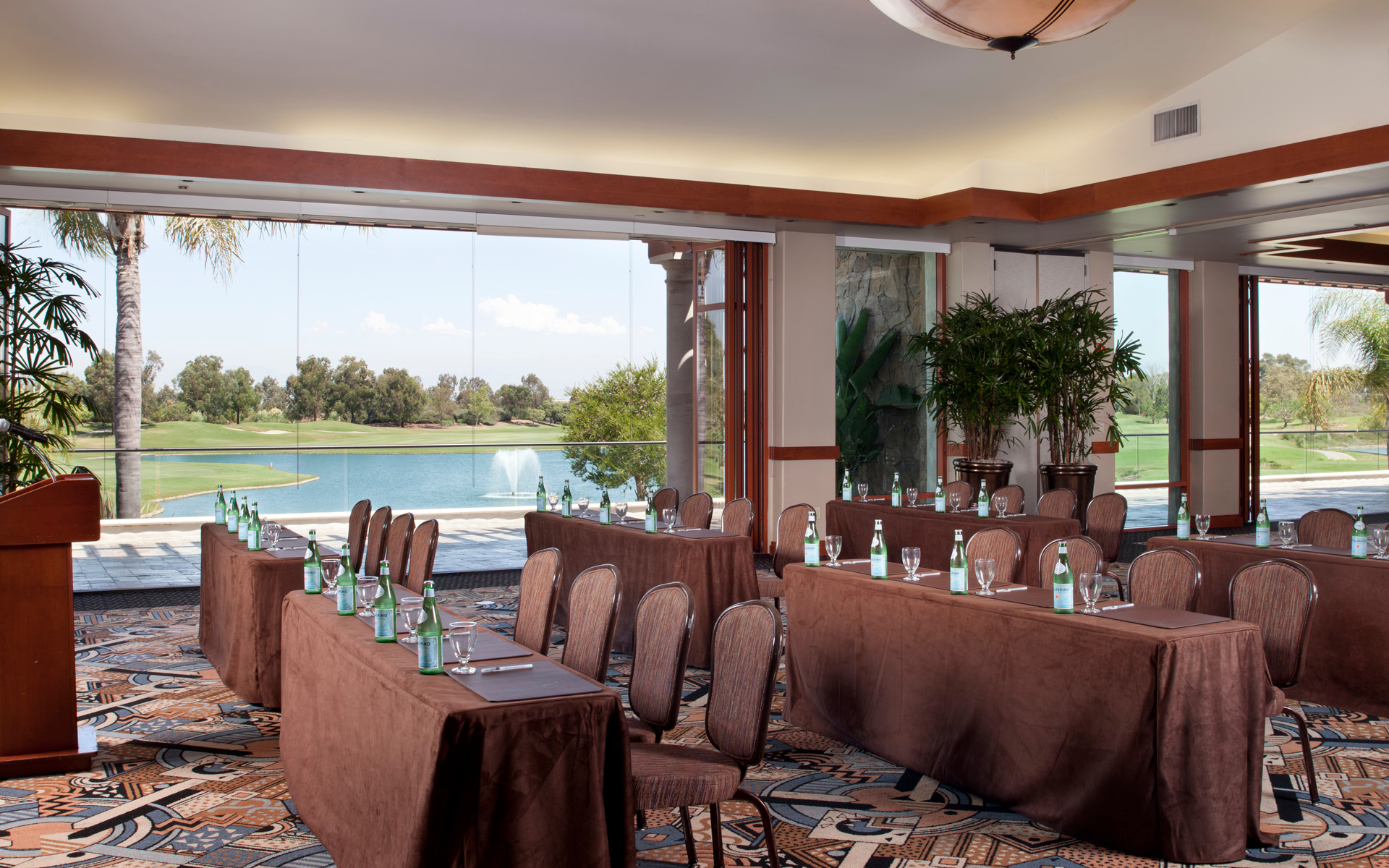 Old Ranch Country Club Corporate Meeting Set Up